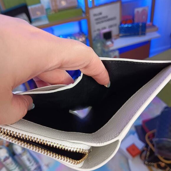 Unused Yves Saint Laurent Multi Color Leather Compact Zip Wallet - Picture 9 of 15